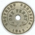 1942 Southern Rhodesia Penny - AU+