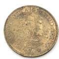 1934 SA Union bronze half penny - AU some marks