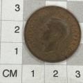 1942 SA Union Bronze half penny - AU+ lots of mint lustre