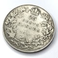 1911 Canada silver 25 cents
