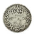 1893 Great Britain Threepence - VF