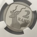 1995 South Africa proof R2 Only 5816 proof coins minted - This one graded PF 69 ULTRA CAMEO by NGC