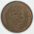 1942 SA Union Half Penny - UNC