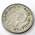 1937 SA Union Shilling - XF+