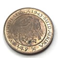 1943 SA Union 1/4d Farthing - Uncirculated
