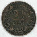 1894 Netherlands 2 1/2 Cent