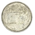 1917 Egypt 2 Piastres - Silver - AU+