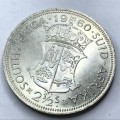 1960 SA Union Half Crown - Only 12168 minted that is not proof