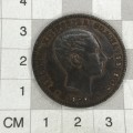 1879 Spain Diez Centimos in AU condition - Excellent coin