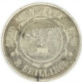 1895 ZAR 2 shillings - VF