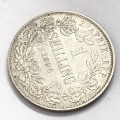 1896 ZAR Kruger 1 Shilling - VF+
