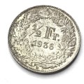 1936 Switzerland Half Franc - Uncirculated