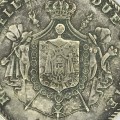 Italian States 1813 scarce 5 Lire - Cracked die version (neck) sharp rim - XF+