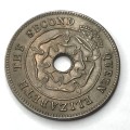 1954 Rhodesia Half Penny - AU+