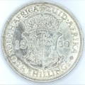 1930 ZAR 1/12 Shilling Half Crown - AU