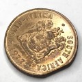 1977 RSA one cent error coin with clipped planchet - UNC