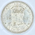 1949 SA Union Half Crown - EF+/AU - Only 1891 minted
