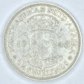 1946 SA Union Half Crown - Ultra scarce - Mintage 11238