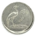 1983 RSA 5 cent - misstruck error coin