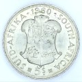 1960 SA Union Crown with 2 die cracks: Obverse-R of Africa Reverse-A of MAAK