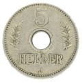 1914 German East Africa j 5 Heller -