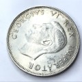 1945 SA Union Half Crown - AU+ low mintage