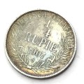 1907 German East Africa J Quarter Rupee - aXF