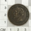 1861 A France Ten Centimes - XF