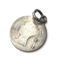 1844 Great Britain Groat 4 pence charm pendant