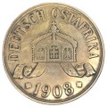 1908 German East Africa 5 Heller - Lovely XF coin