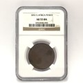 1892 ZAR Kruger Penny graded AU 55 BN by NGC value in EF is R4000