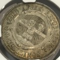 1892 ZAR Kruger two shilling graded AU 55 by NGC
