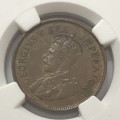 1930 SA Union half penny graded AU 55 BN by NGC