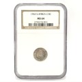 1962 RSA scarce 2 1/2 cent graded MS 64 by NGC - Only 8745 minted - Lovely coin
