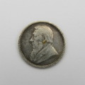 1895 ZAR Paul Kruger 3d tickey