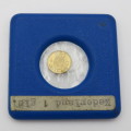 Very small goldplated copper Netherlands 1 Gulden coin for jewellery