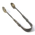 Antique silver sugar tongs hallmarked - Lovely item