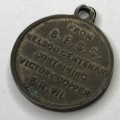1905 BFSS Nelson Centenary medallion with victory - Copper