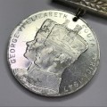 Aluminum 1947 Royal visit medallion in excellent condition