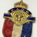 R.A.O.B - Coronation of George 6 medallion - 1937
