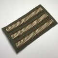 SWA Sergeant Stripes on brown backing