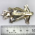 Great Britain North Irish brigade cap badge - E.R.2 crown - Stay-brite slide