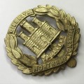 Great Britain Northamptonshire regiment cap badge - Bi-metal - slide