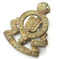 Great Britain Royal Army Ordnance corps 1919-1947 cap badge - Brass with slide