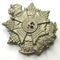 Great Britain The Border Regiment cap badge - K.C - White metal - Slide