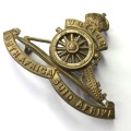 South African Artillery, cap badge, loose wheel brass