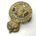 SA International metal cap badge