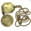 Set of 2 tags marked P Taylor 05541071 - 1