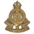 Great Britain Royal Army Ordnance Corps - Cap badge - K.C - Brass - Slide