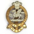Queen`s Infantry Regiment Great Britain cap badge - Bi-metal - Slide
